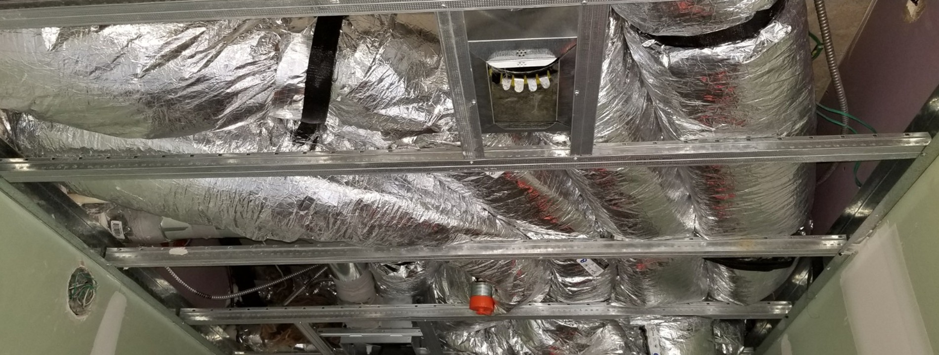 Commercial HVAC installation